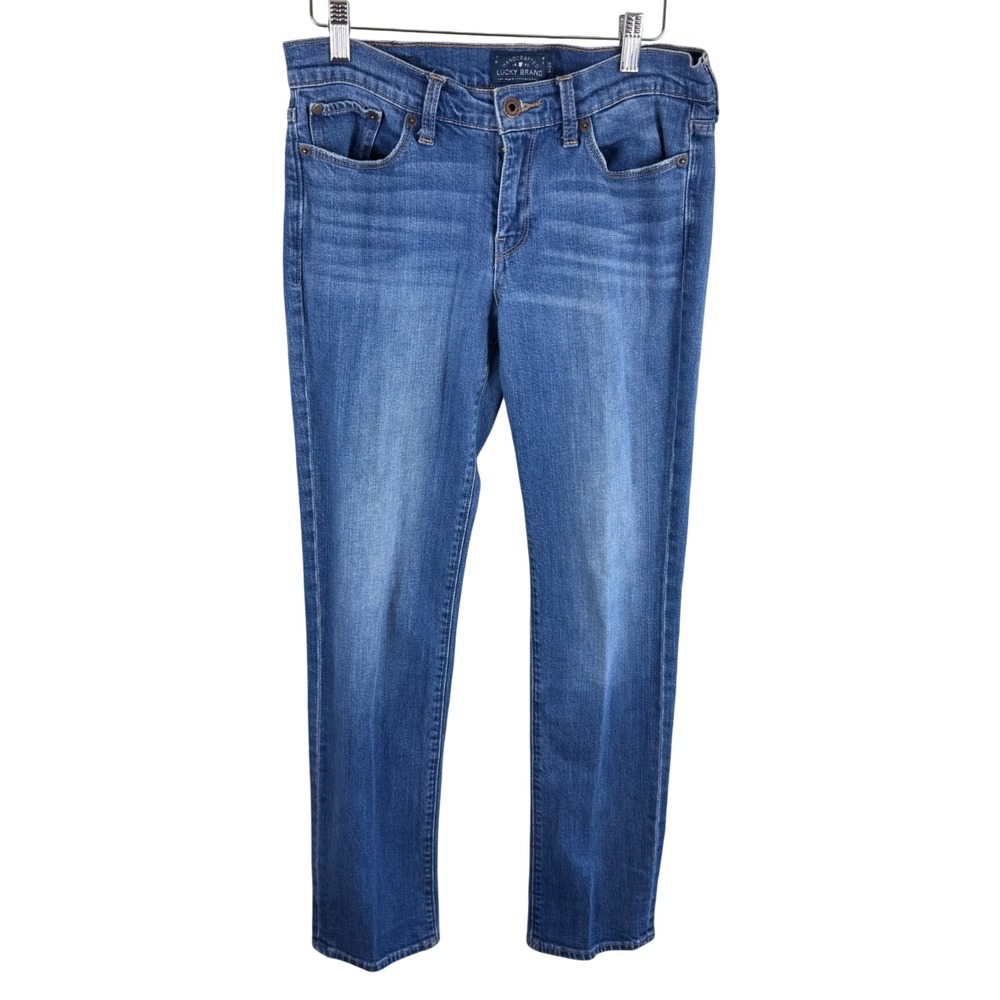 Lucky Brand Sweet Straight Jeans Womens 6/28 Medium Wash Blue Straight Leg Denim